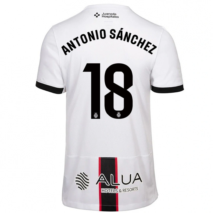 Danxen Homem Camisola Antonio Sánchez #18 Branco Preto Alternativa 2025/26 Camisa