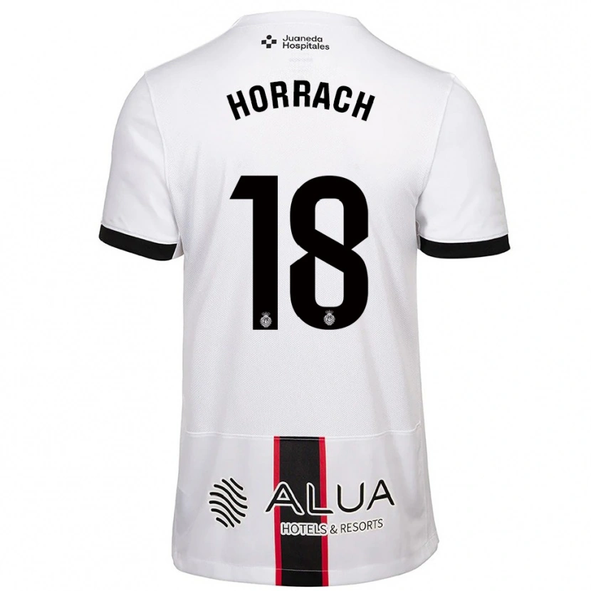 Danxen Homem Camisola Barto Horrach #18 Branco Preto Alternativa 2025/26 Camisa