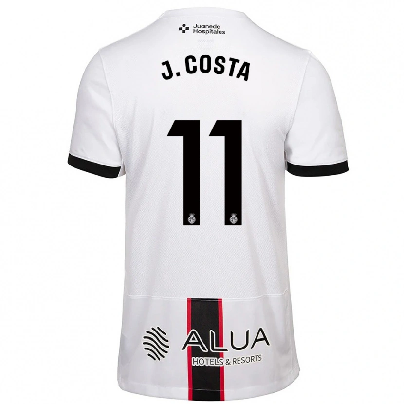 Danxen Homem Camisola Jaume Costa #11 Branco Preto Alternativa 2025/26 Camisa
