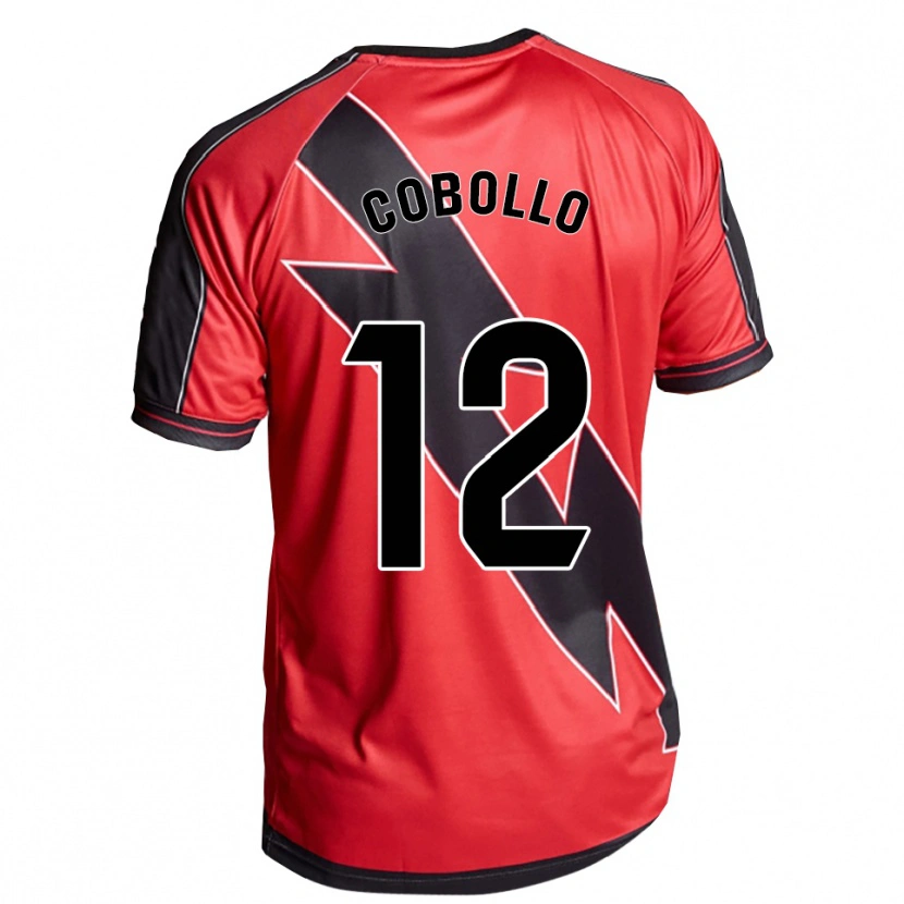 Danxen Homem Camisola Sara Cobollo Hoyo #12 Vermelho Preto Alternativa 2025/26 Camisa