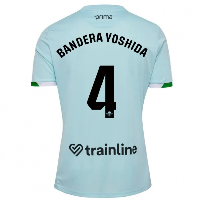 Danxen Homem Camisola Kenta Bandera Yoshida #4 Azul Celeste Verde Alternativa 2025/26 Camisa