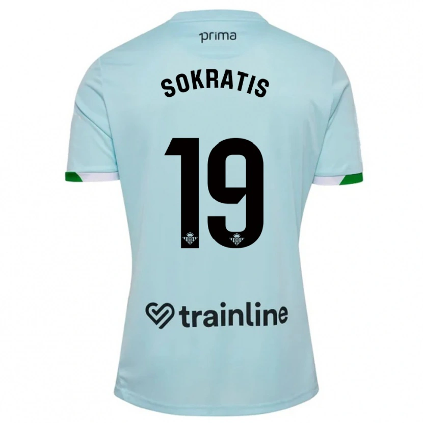 Danxen Homem Camisola Sokratis Papastathopoulos #19 Azul Celeste Verde Alternativa 2025/26 Camisa