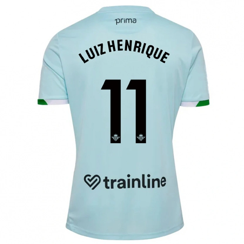 Danxen Homem Camisola Luiz Henrique #11 Azul Celeste Verde Alternativa 2025/26 Camisa
