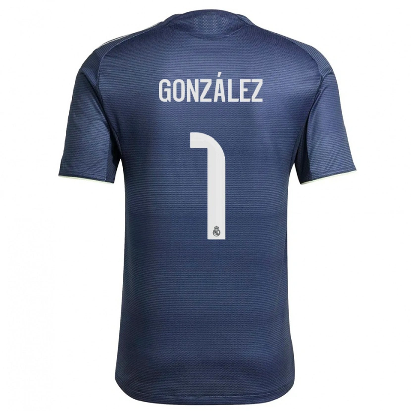 Danxen Homem Camisola Álvaro González #1 Azul Marinho Prata Alternativa 2025/26 Camisa