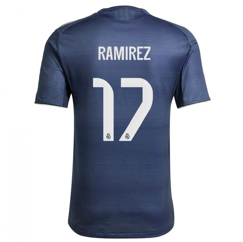 Danxen Homem Camisola Darío Ramírez #17 Azul Marinho Prata Alternativa 2025/26 Camisa