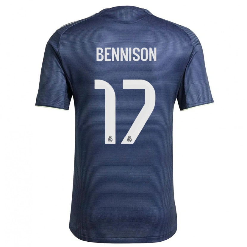 Danxen Homem Camisola Hanna Bennison #17 Azul Marinho Prata Alternativa 2025/26 Camisa