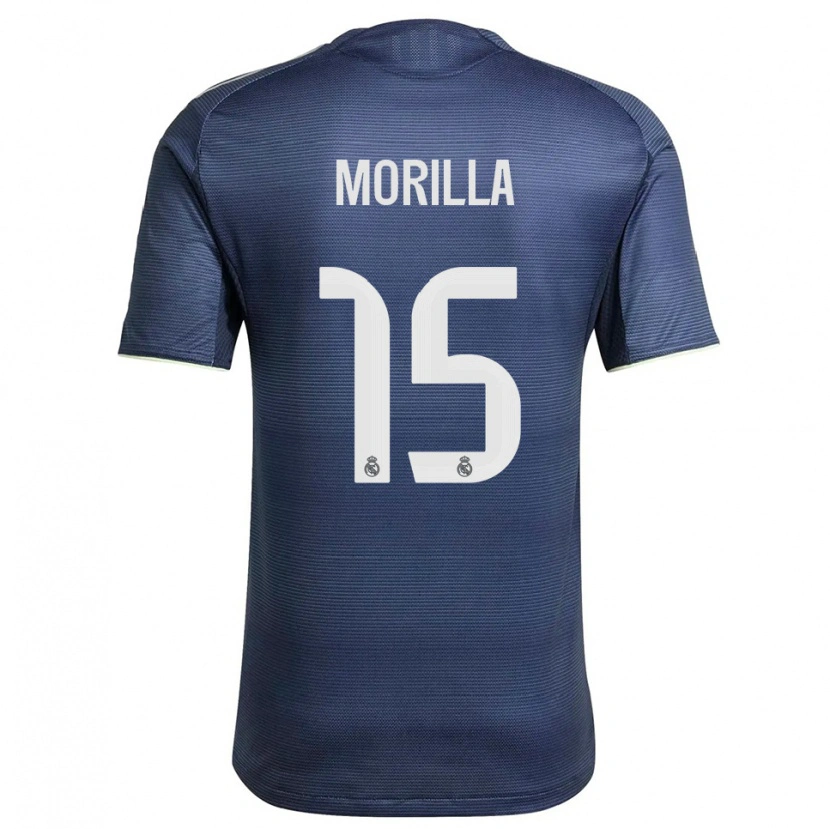 Danxen Homem Camisola Jairo Morilla #15 Azul Marinho Prata Alternativa 2025/26 Camisa