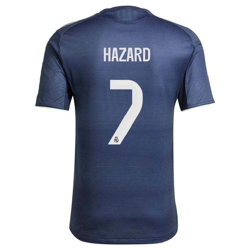 Danxen Homem Camisola Eden Hazard #7 Azul Marinho Prata Alternativa 2025/26 Camisa
