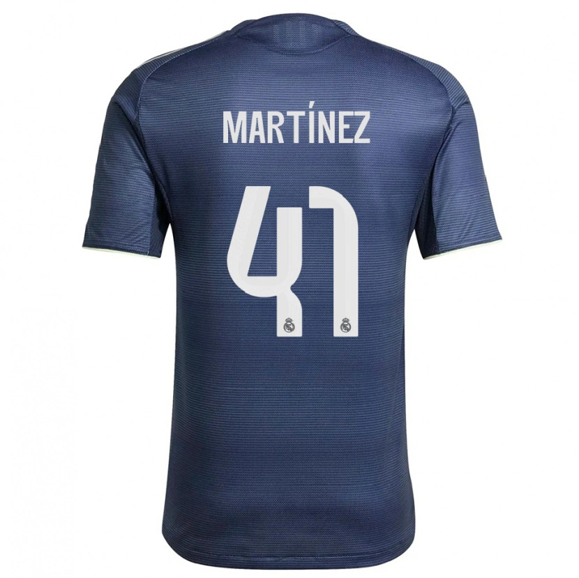 Danxen Homem Camisola Joan Martínez #41 Azul Marinho Prata Alternativa 2025/26 Camisa