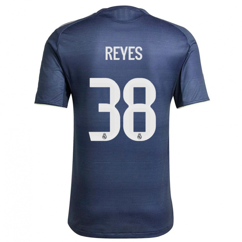 Danxen Homem Camisola José Reyes #38 Azul Marinho Prata Alternativa 2025/26 Camisa