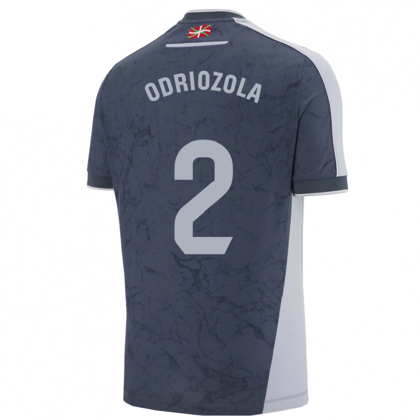 Danxen Homem Camisola Álvaro Odriozola #2 Azul Escuro Branco Alternativa 2025/26 Camisa