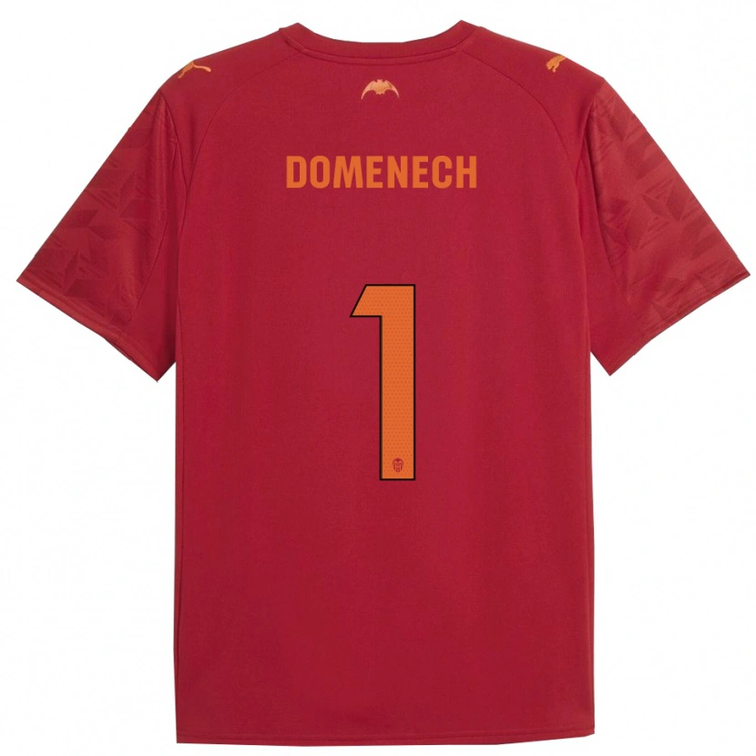 Danxen Homem Camisola Jaume Domenech #1 Vermelho Laranja Alternativa 2025/26 Camisa