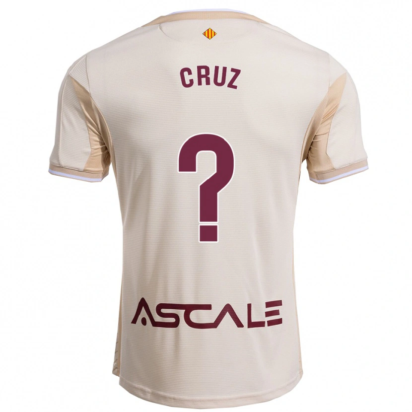 Danxen Homem Camisola Daniel Cruz #0 Branco Sujo Borgonha Alternativa 2025/26 Camisa