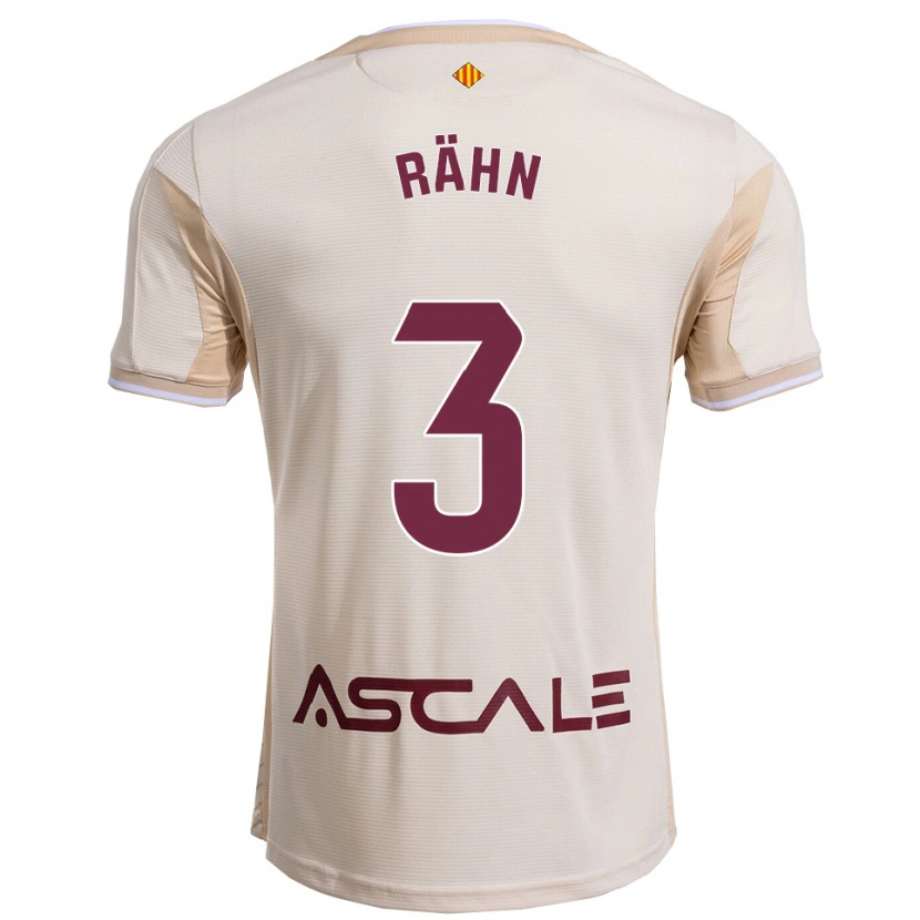 Danxen Homem Camisola Ronan Rähn #3 Branco Sujo Borgonha Alternativa 2025/26 Camisa