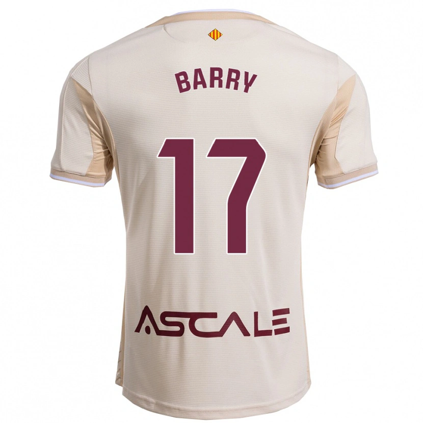 Danxen Homem Camisola Mahamoud Barry #17 Branco Sujo Borgonha Alternativa 2025/26 Camisa