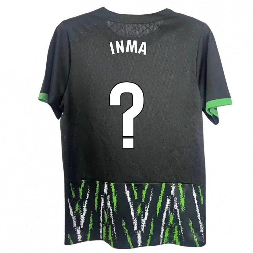 Danxen Homem Camisola Inmaculada López Balsalobre #0 Preto Verde Alternativa 2025/26 Camisa