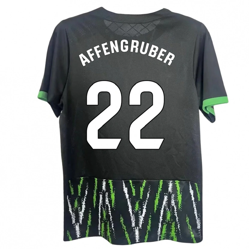 Danxen Homem Camisola David Affengruber #22 Preto Verde Alternativa 2025/26 Camisa