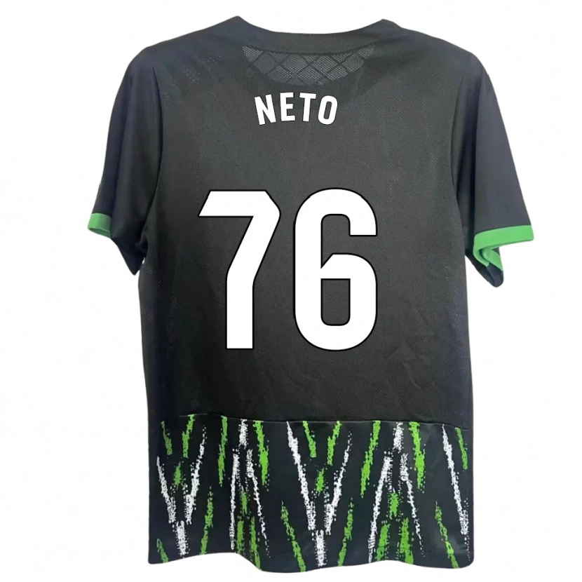 Danxen Homem Camisola Martim Neto #76 Preto Verde Alternativa 2025/26 Camisa