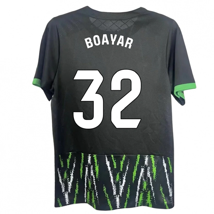 Danxen Homem Camisola Adam Boayar #32 Preto Verde Alternativa 2025/26 Camisa
