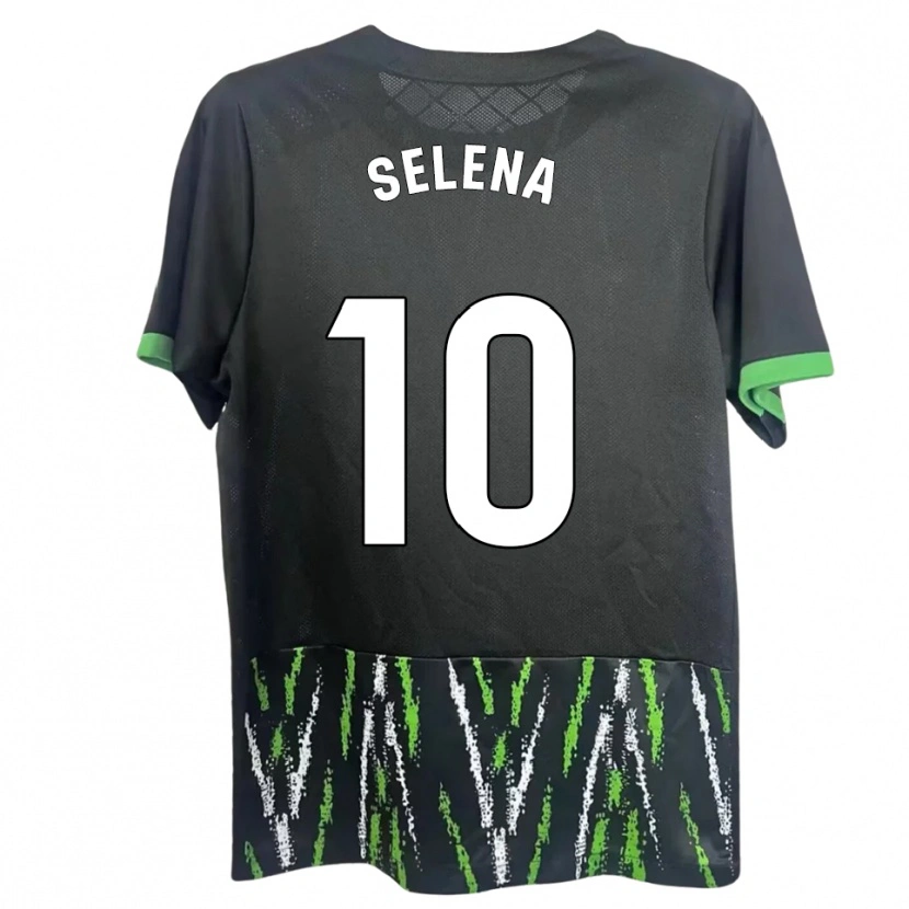 Danxen Homem Camisola Selena Del Carmen Salas Alonso #10 Preto Verde Alternativa 2025/26 Camisa