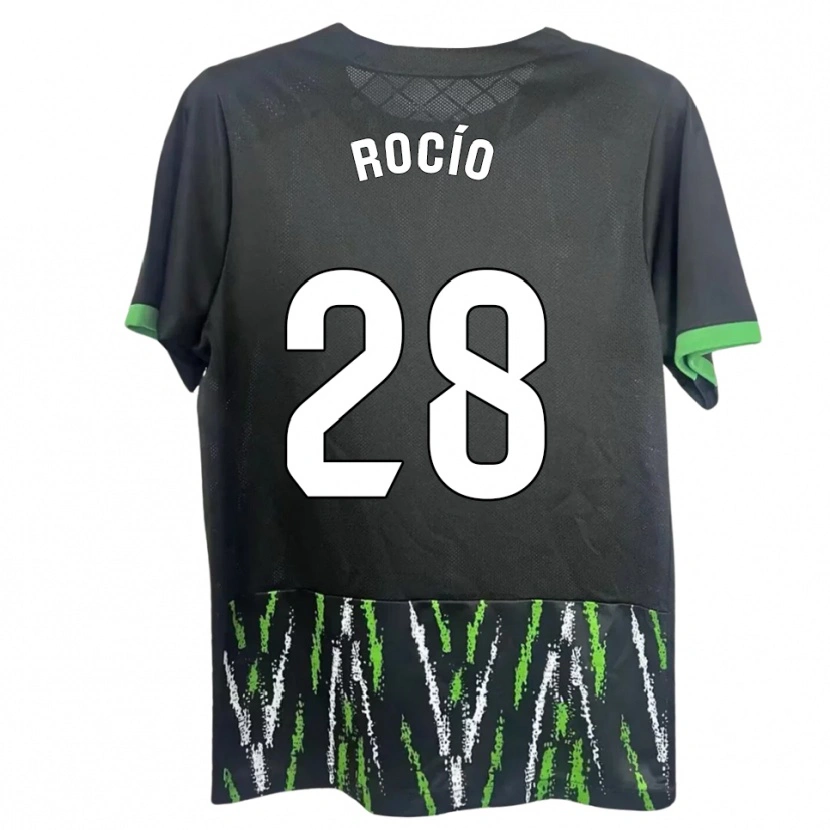 Danxen Homem Camisola Rocío Rodríguez Jiménez #28 Preto Verde Alternativa 2025/26 Camisa