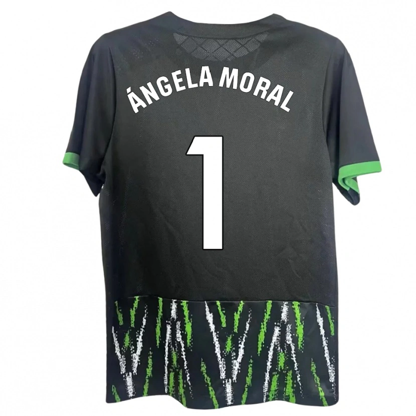 Danxen Homem Camisola Ángela Moral Ferrer #1 Preto Verde Alternativa 2025/26 Camisa