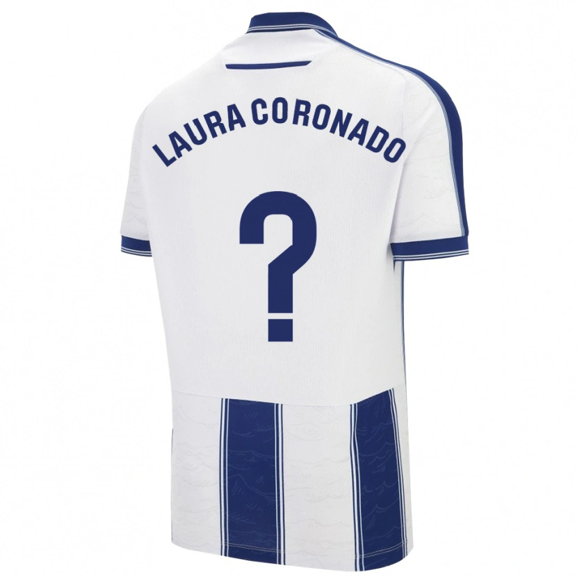 Danxen Homem Camisola Laura Coronado Vilchez #0 Azul Marinho Branco Alternativa 2025/26 Camisa