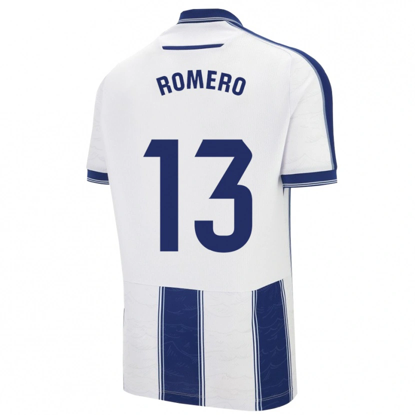 Danxen Homem Camisola Cayetano Romero #13 Azul Marinho Branco Alternativa 2025/26 Camisa