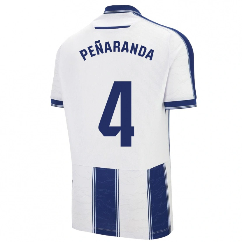 Danxen Homem Camisola Carlos Peñaranda #4 Azul Marinho Branco Alternativa 2025/26 Camisa
