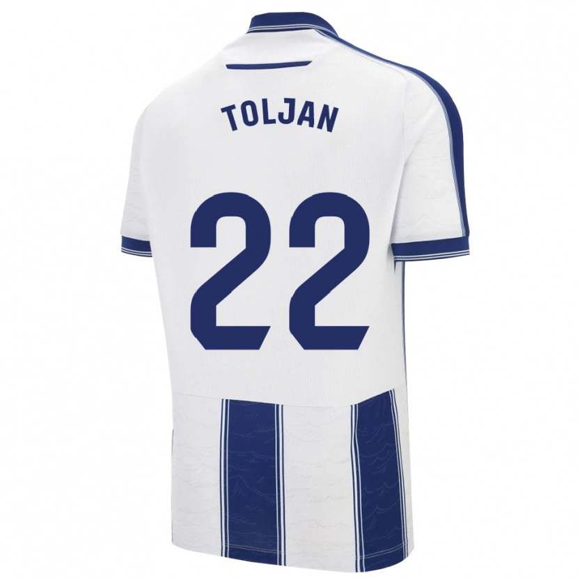 Danxen Homem Camisola Jeremy Toljan #22 Azul Marinho Branco Alternativa 2025/26 Camisa