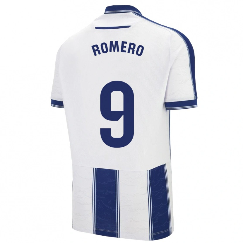 Danxen Homem Camisola Iván Romero #9 Azul Marinho Branco Alternativa 2025/26 Camisa