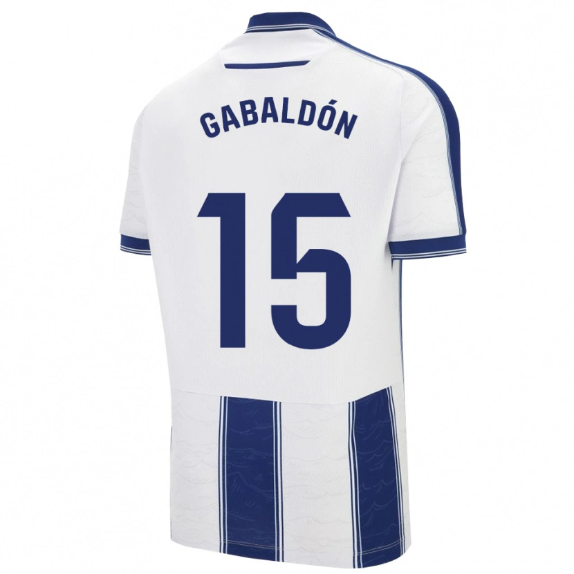Danxen Homem Camisola María Gabaldón #15 Azul Marinho Branco Alternativa 2025/26 Camisa