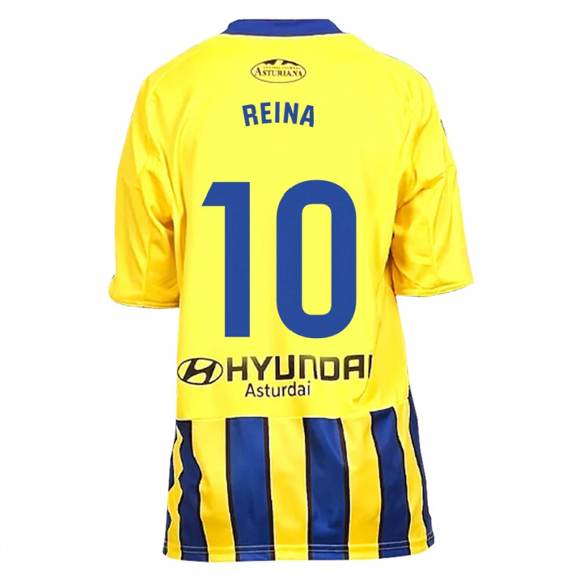 Danxen Homem Camisola Alberto Reina #10 Amarelo Azul Alternativa 2025/26 Camisa