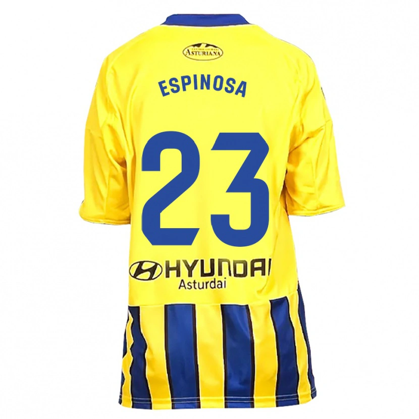 Danxen Homem Camisola Diego Espinosa #23 Amarelo Azul Alternativa 2025/26 Camisa
