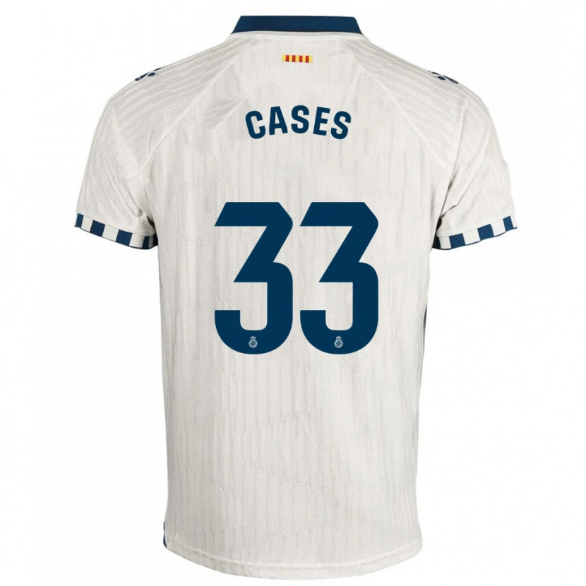 Danxen Homem Camisola Arnau Cases #33 Branco Azul Alternativa 2025/26 Camisa