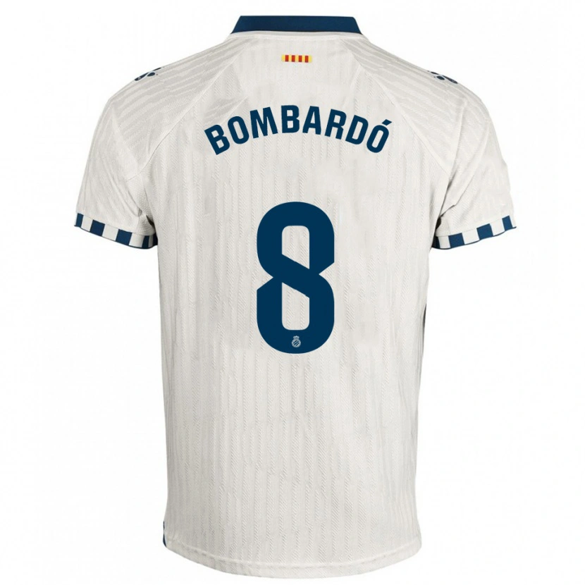 Danxen Homem Camisola Alex Bombardó #8 Branco Azul Alternativa 2025/26 Camisa