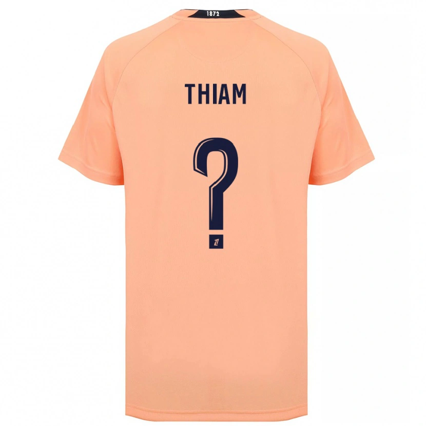 Danxen Homem Camisola Tidjani Thiam #0 Laranja Azul Marinho Alternativa 2025/26 Camisa