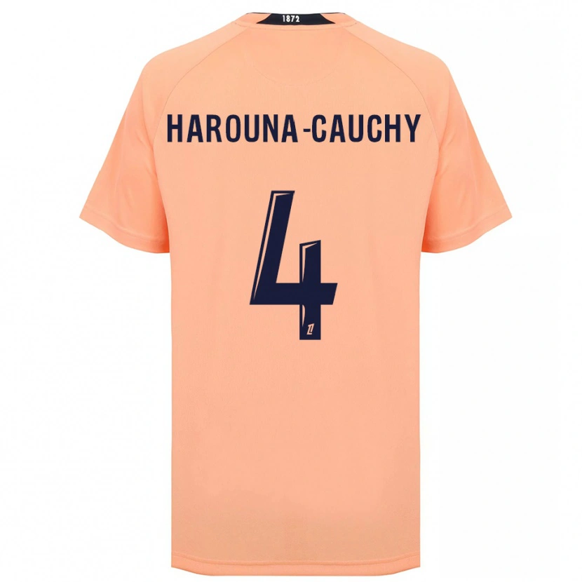 Danxen Homem Camisola Yllian Harouna-Cauchy #4 Laranja Azul Marinho Alternativa 2025/26 Camisa