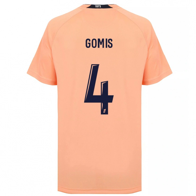 Danxen Homem Camisola Georges Gomis #4 Laranja Azul Marinho Alternativa 2025/26 Camisa
