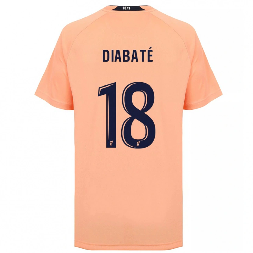 Danxen Homem Camisola Adams Diabaté #18 Laranja Azul Marinho Alternativa 2025/26 Camisa