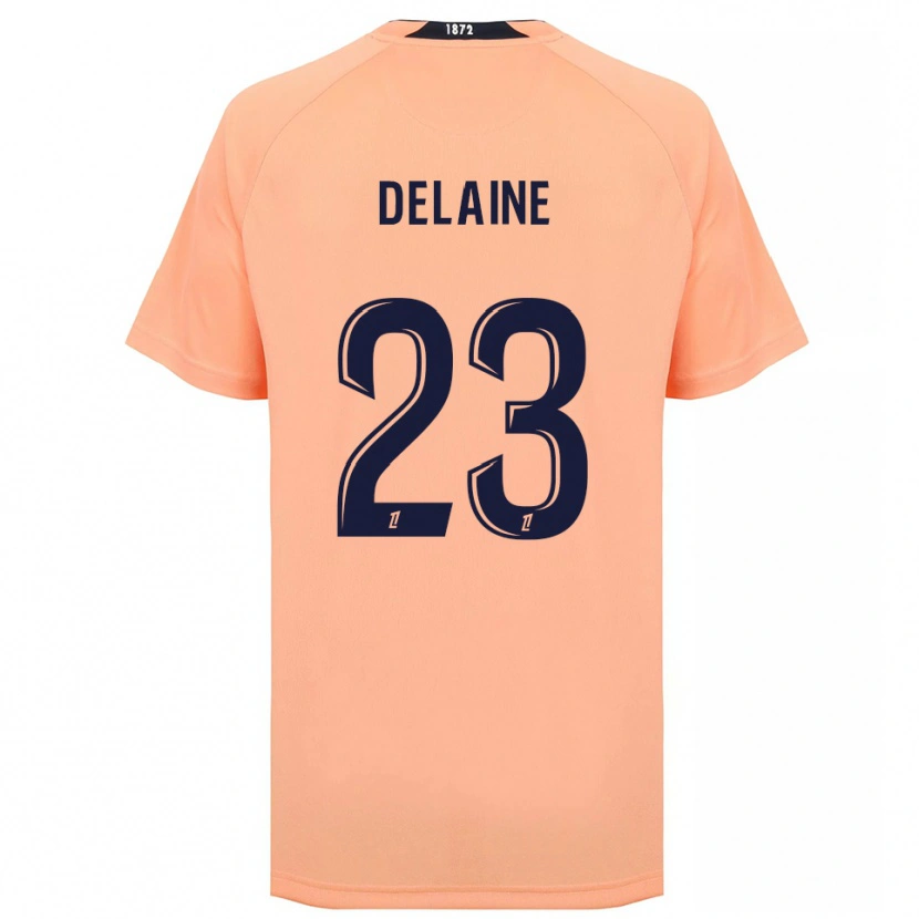 Danxen Homem Camisola Thomas Delaine #23 Laranja Azul Marinho Alternativa 2025/26 Camisa
