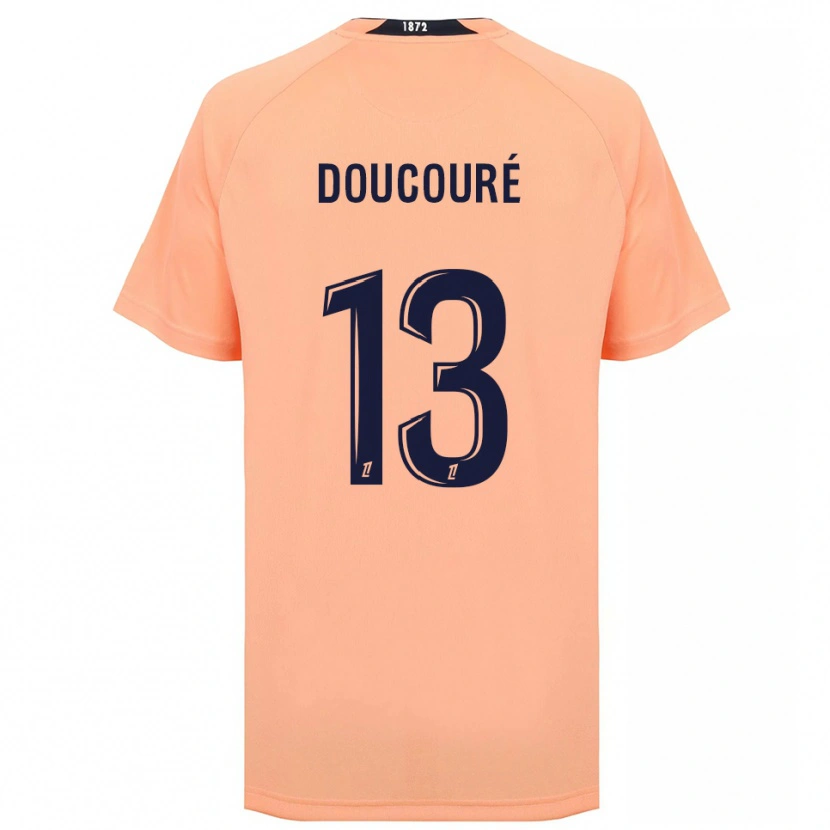 Danxen Homem Camisola Fodé Doucouré #13 Laranja Azul Marinho Alternativa 2025/26 Camisa