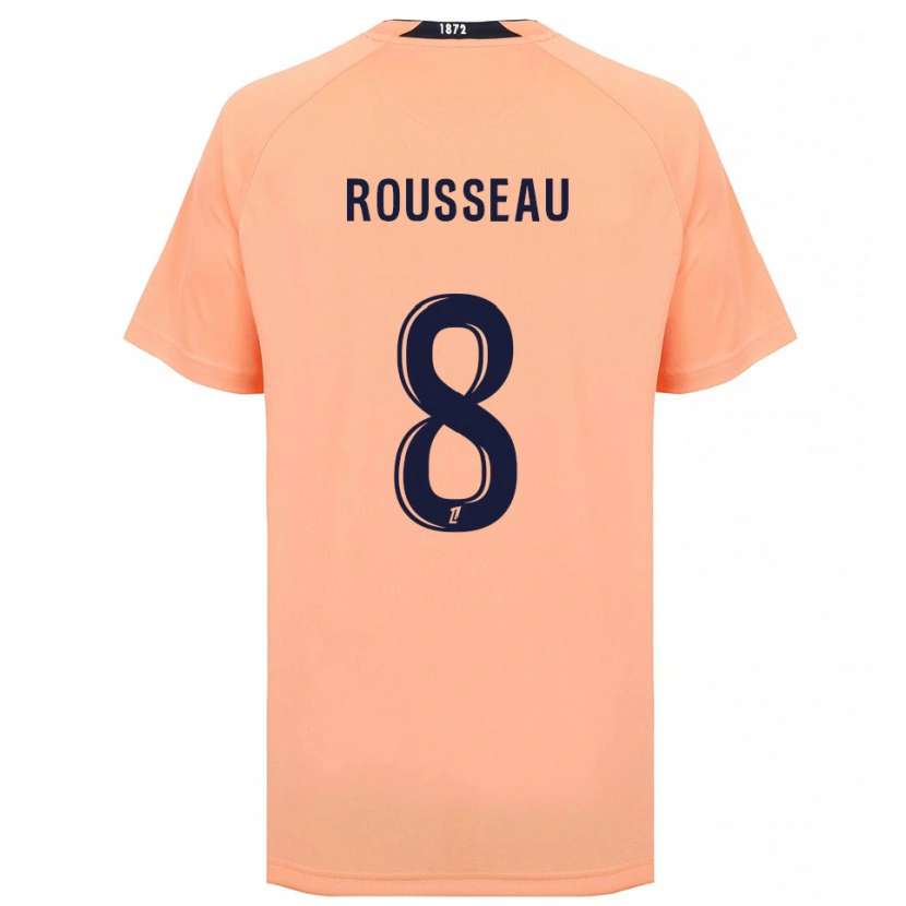 Danxen Homem Camisola Thomas Rousseau #8 Laranja Azul Marinho Alternativa 2025/26 Camisa