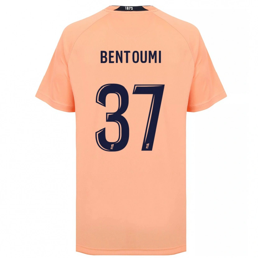 Danxen Homem Camisola Mokrane Bentoumi #37 Laranja Azul Marinho Alternativa 2025/26 Camisa
