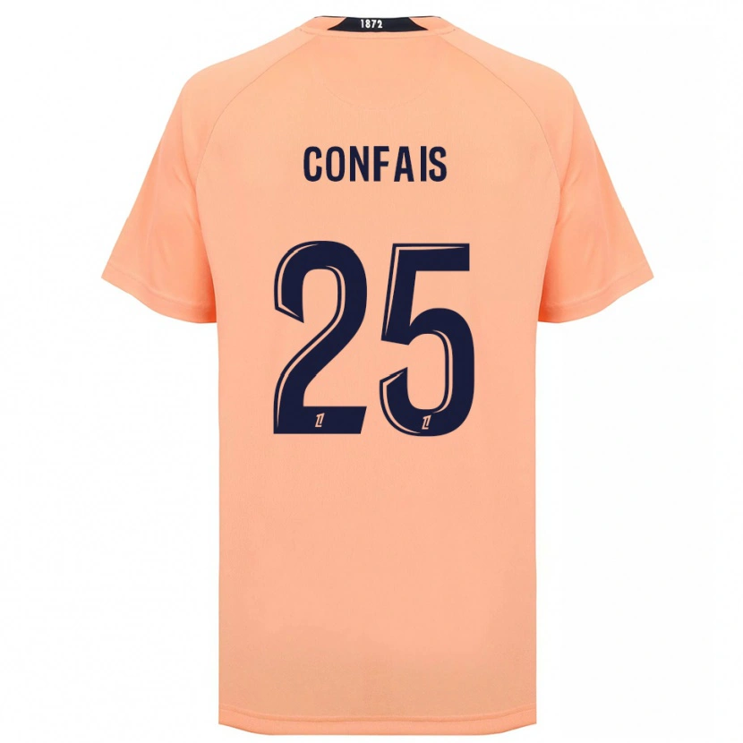 Danxen Homem Camisola Aloïs Confais #25 Laranja Azul Marinho Alternativa 2025/26 Camisa