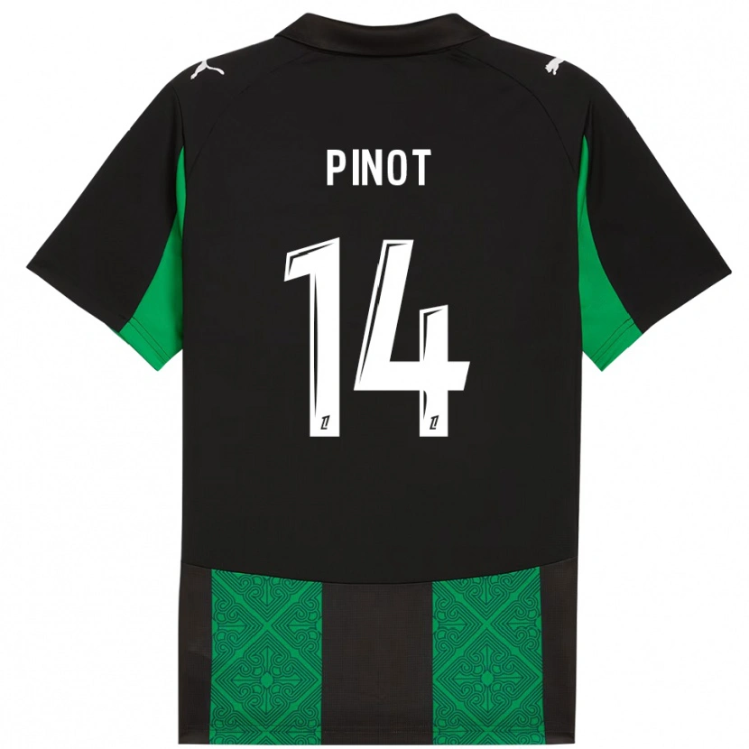 Danxen Homem Camisola Laurine Pinot #14 Preto Verde Alternativa 2025/26 Camisa