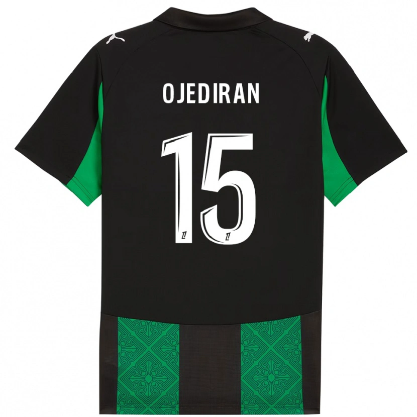 Danxen Homem Camisola Hamzat Ojediran #15 Preto Verde Alternativa 2025/26 Camisa