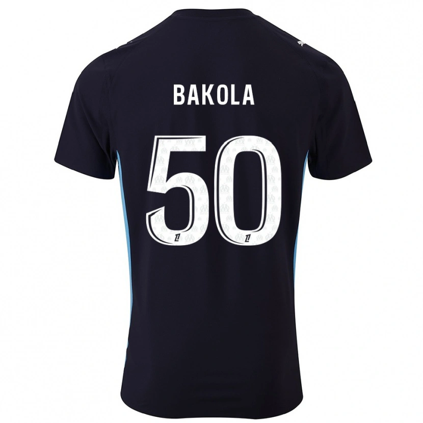 Danxen Homem Camisola Darryl Bakola #50 Preto Azul Celeste Alternativa 2025/26 Camisa