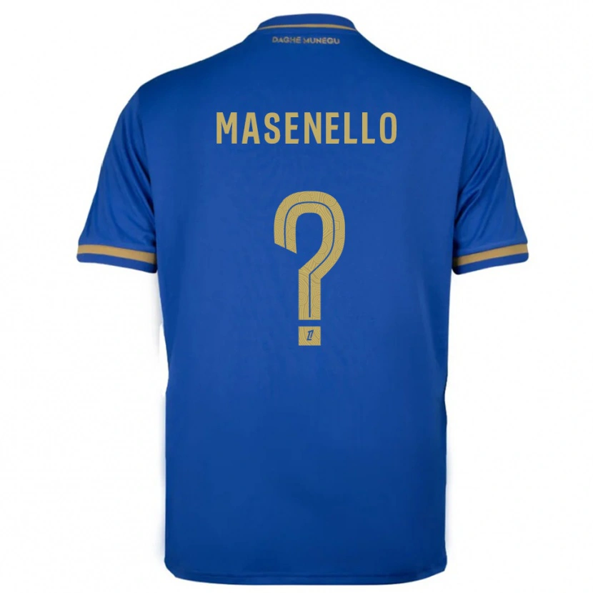 Danxen Homem Camisola Tristan Masenello #0 Azul Dourado Alternativa 2025/26 Camisa
