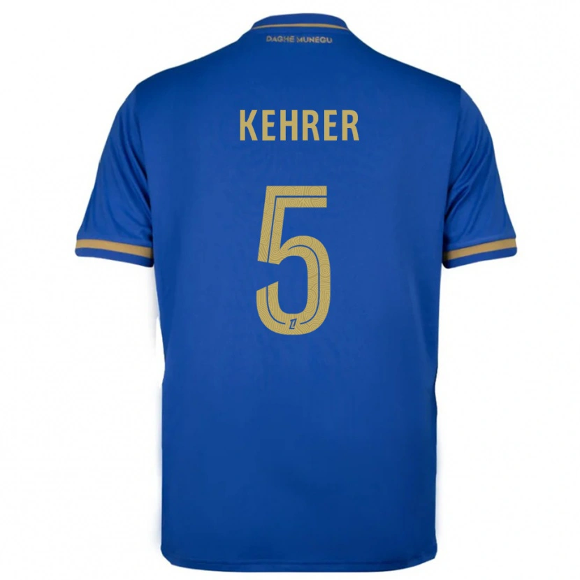 Danxen Homem Camisola Thilo Kehrer #5 Azul Dourado Alternativa 2025/26 Camisa